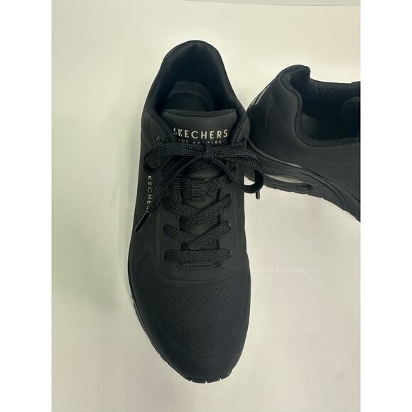 Skechers Women’s Uno - Stand on Air Sneakers, Black, Size 9 - Picture 8 of 10